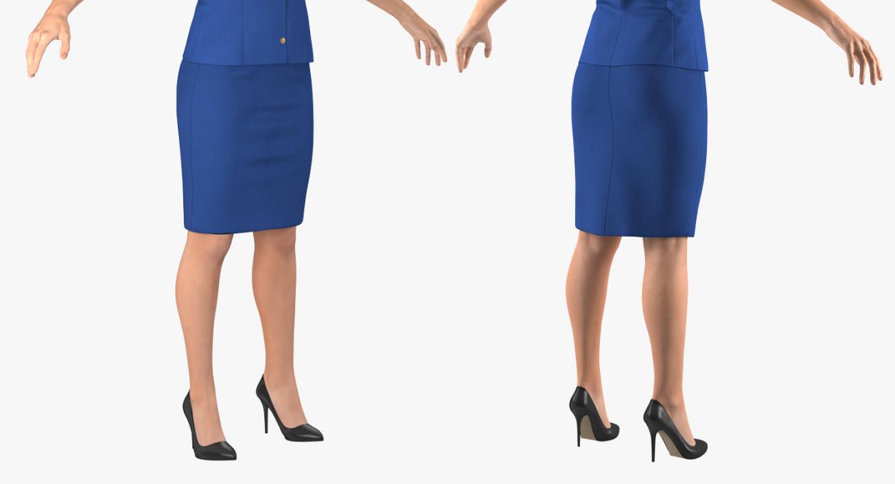 3D model Stewardess