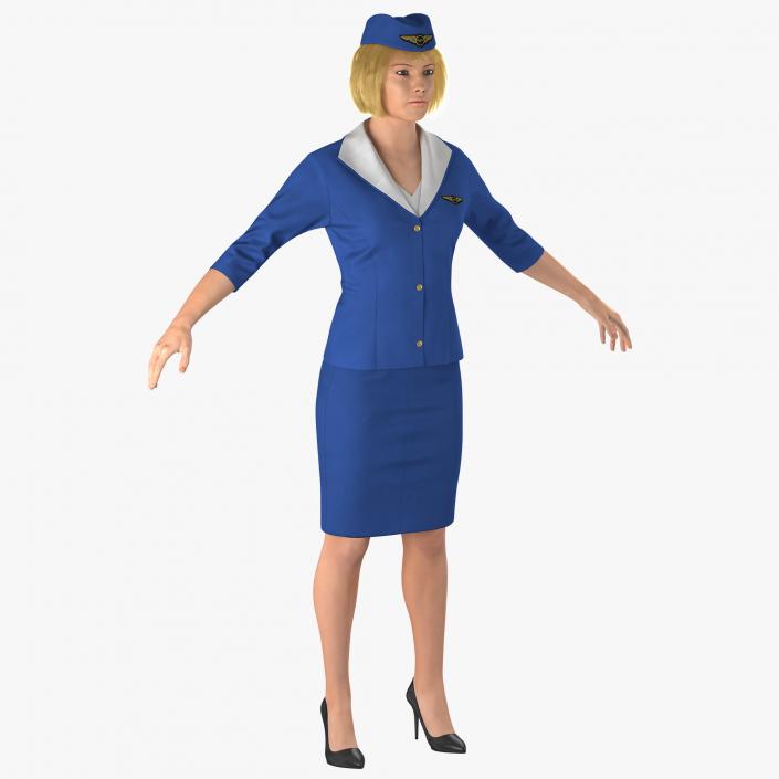 3D model Stewardess