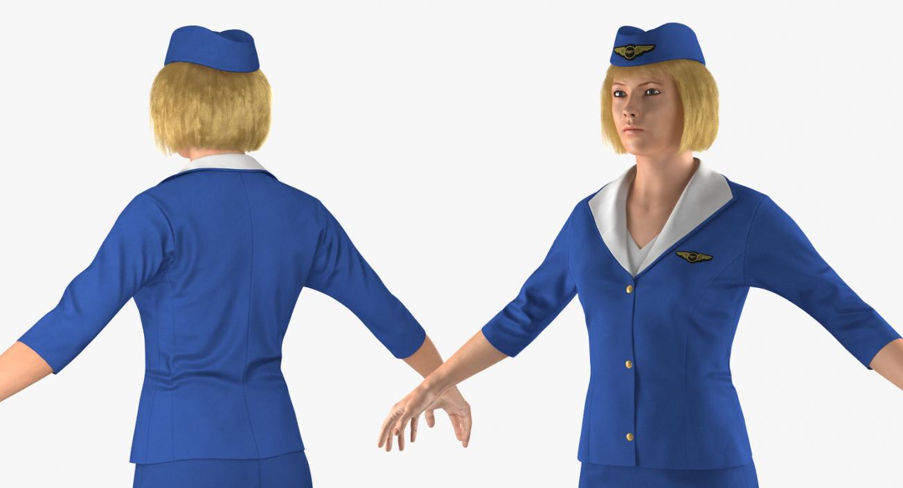 3D model Stewardess