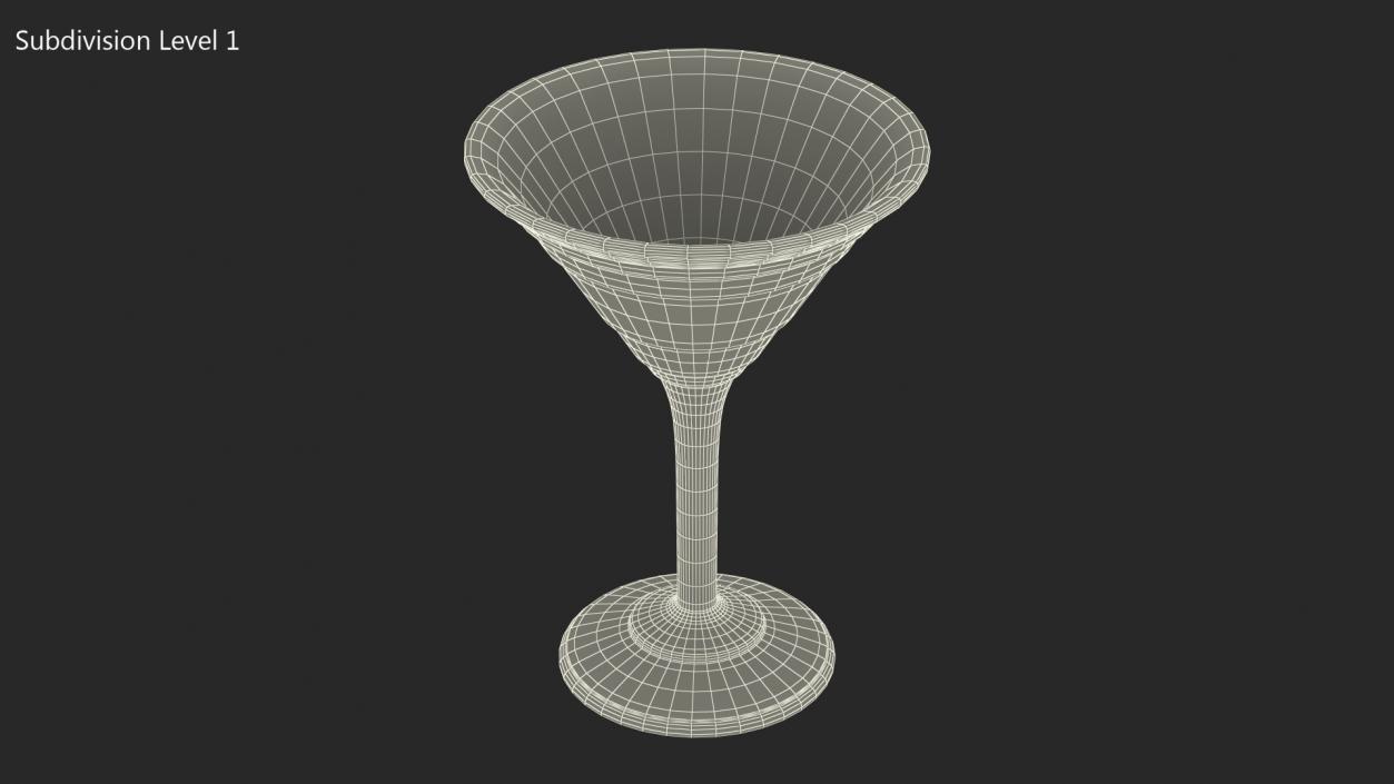 Reusable Plastic Cocktail Cup 3D model