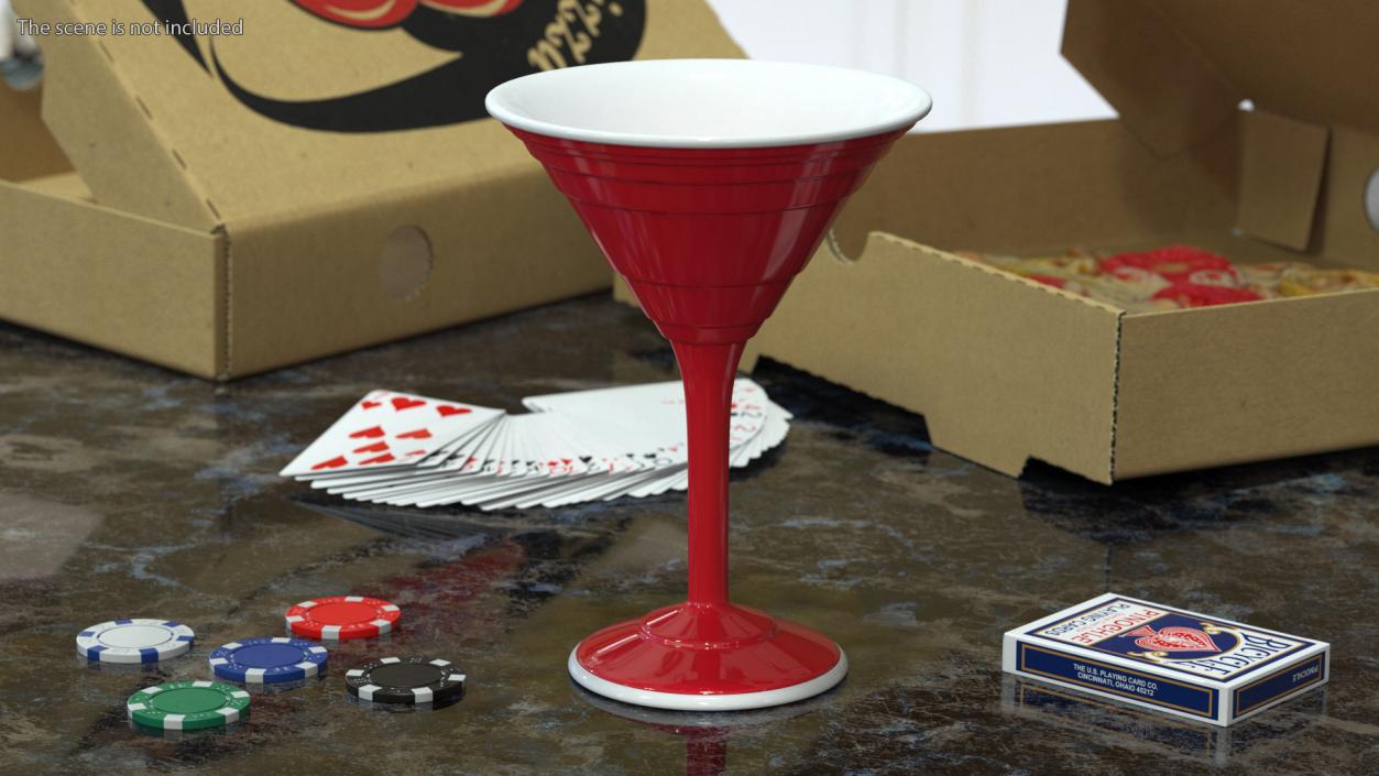 Reusable Plastic Cocktail Cup 3D model