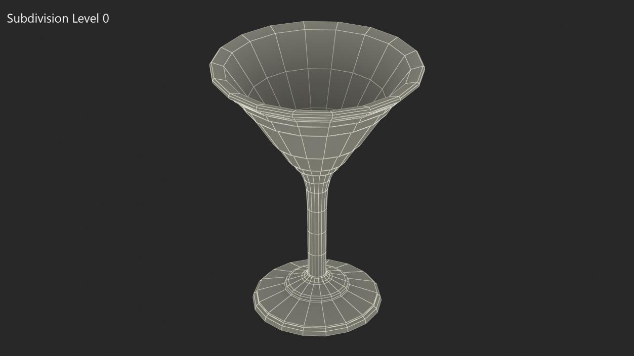 Reusable Plastic Cocktail Cup 3D model