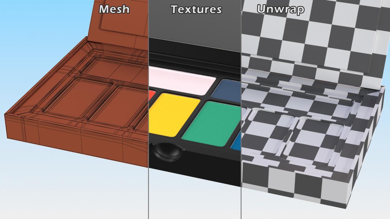 Makeup Eyeshadow Palette 3D model