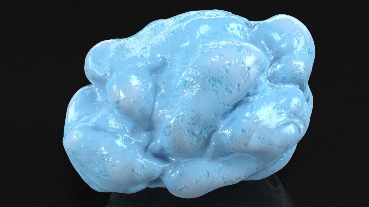 3D model Blue Chewed Gum