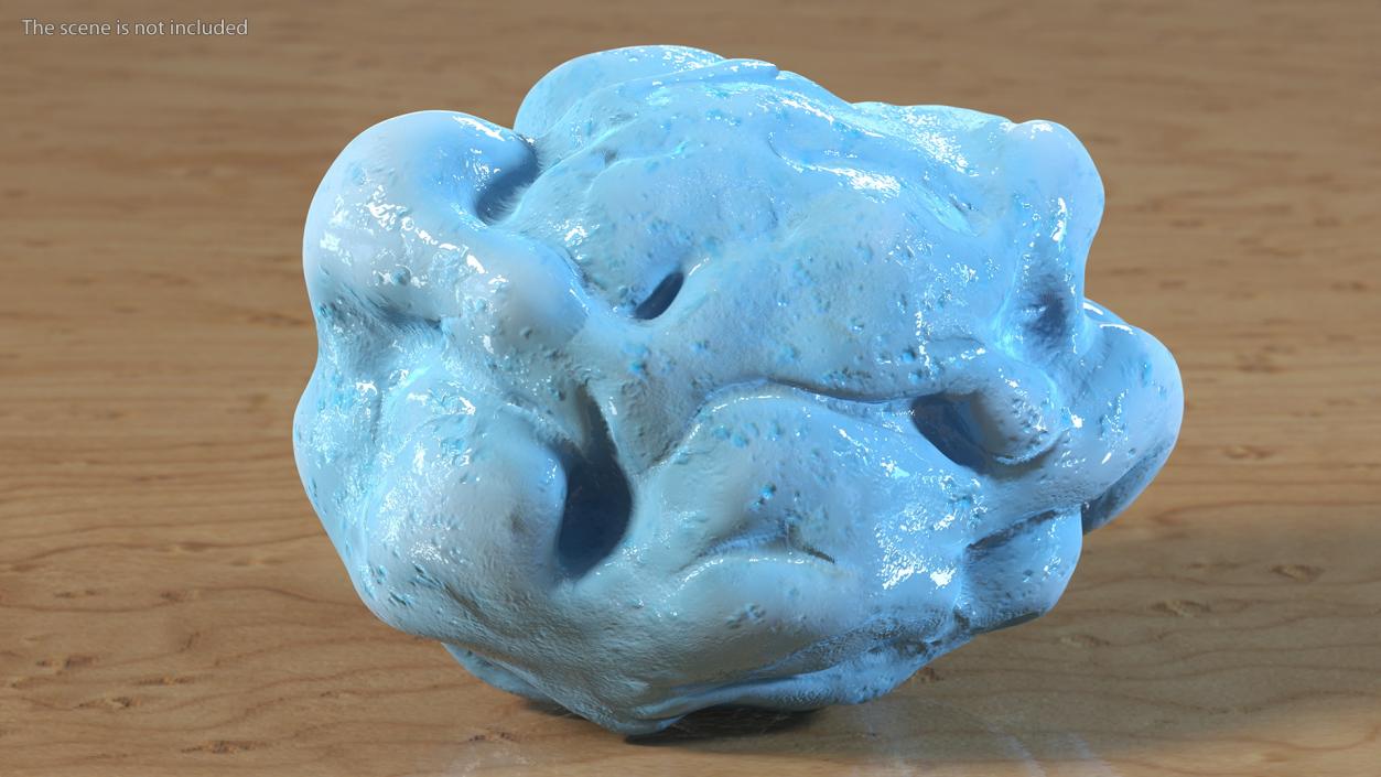 3D model Blue Chewed Gum