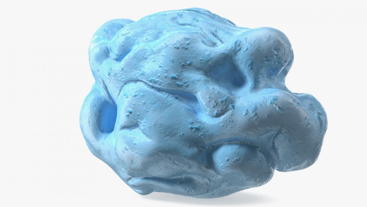 3D model Blue Chewed Gum