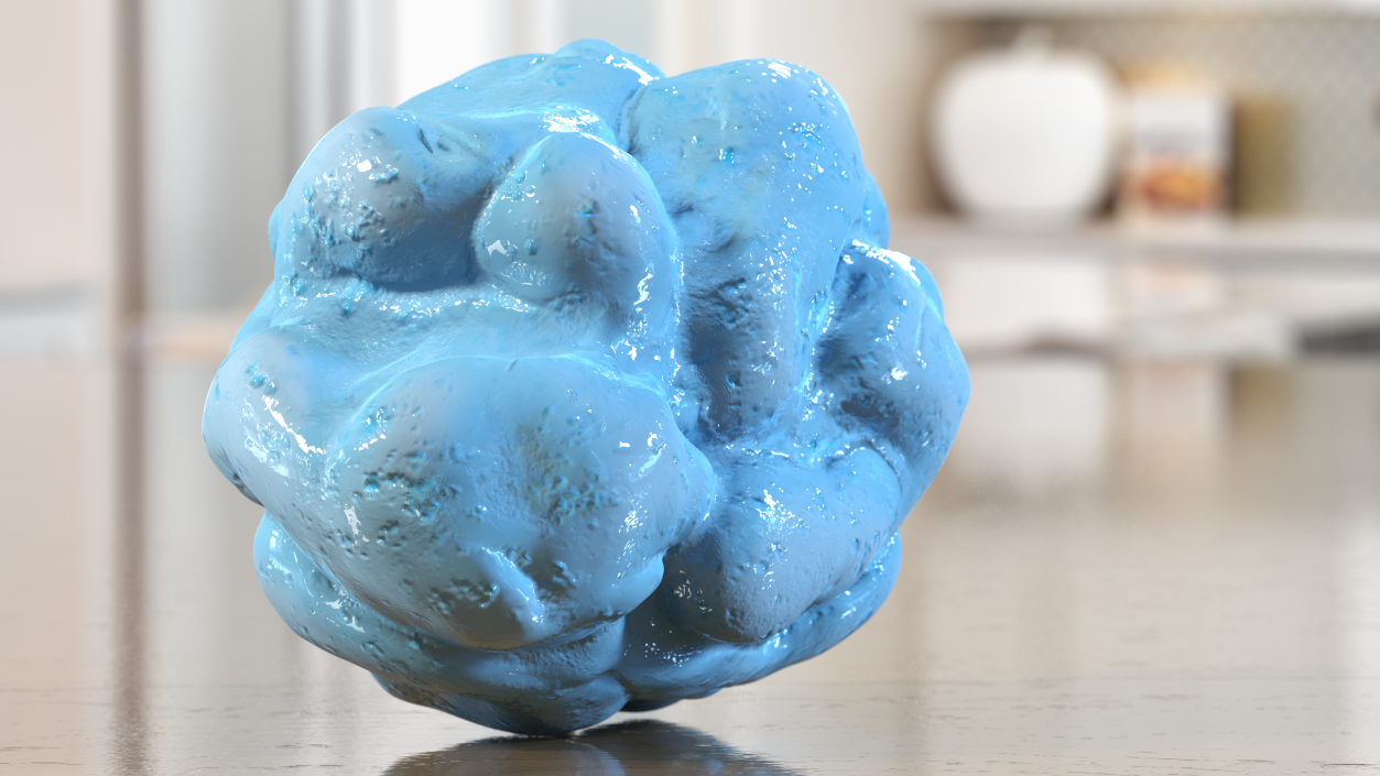 3D model Blue Chewed Gum