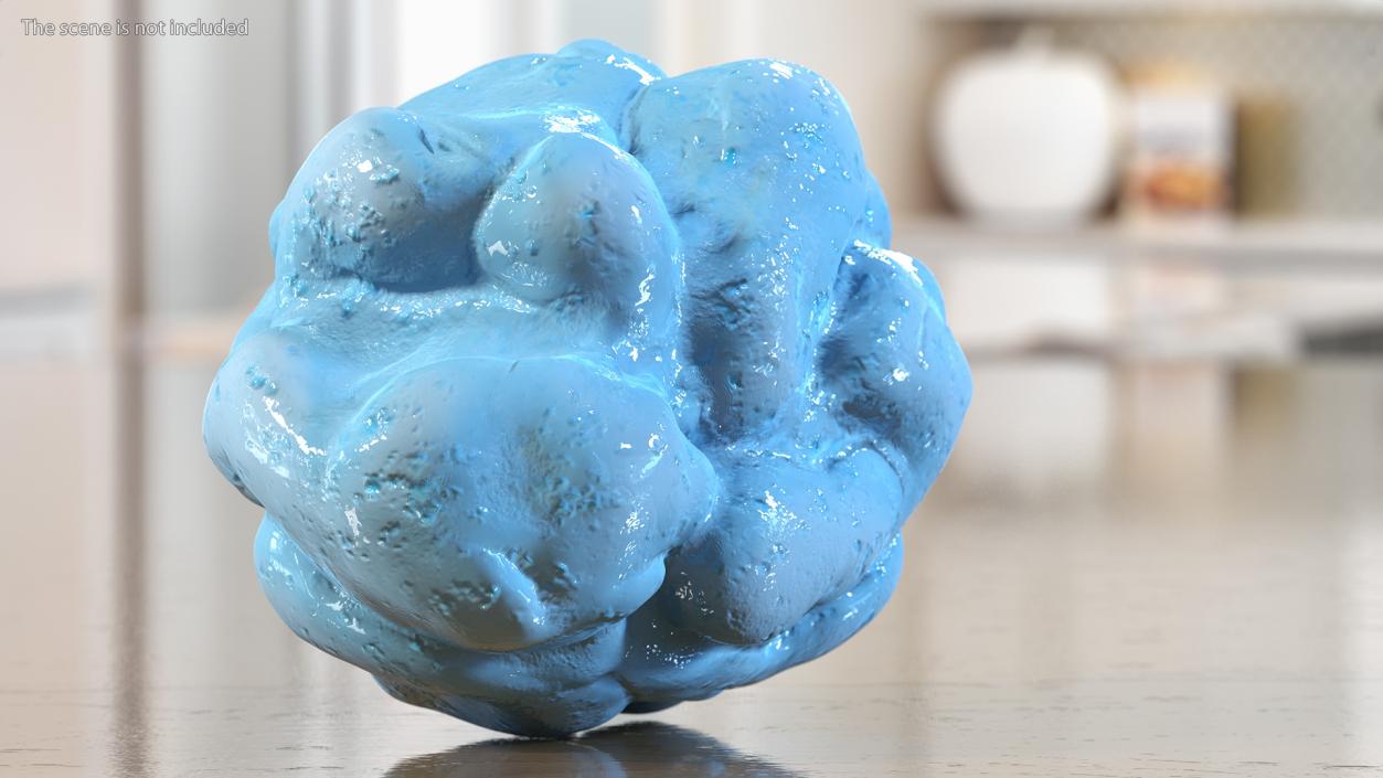 3D model Blue Chewed Gum