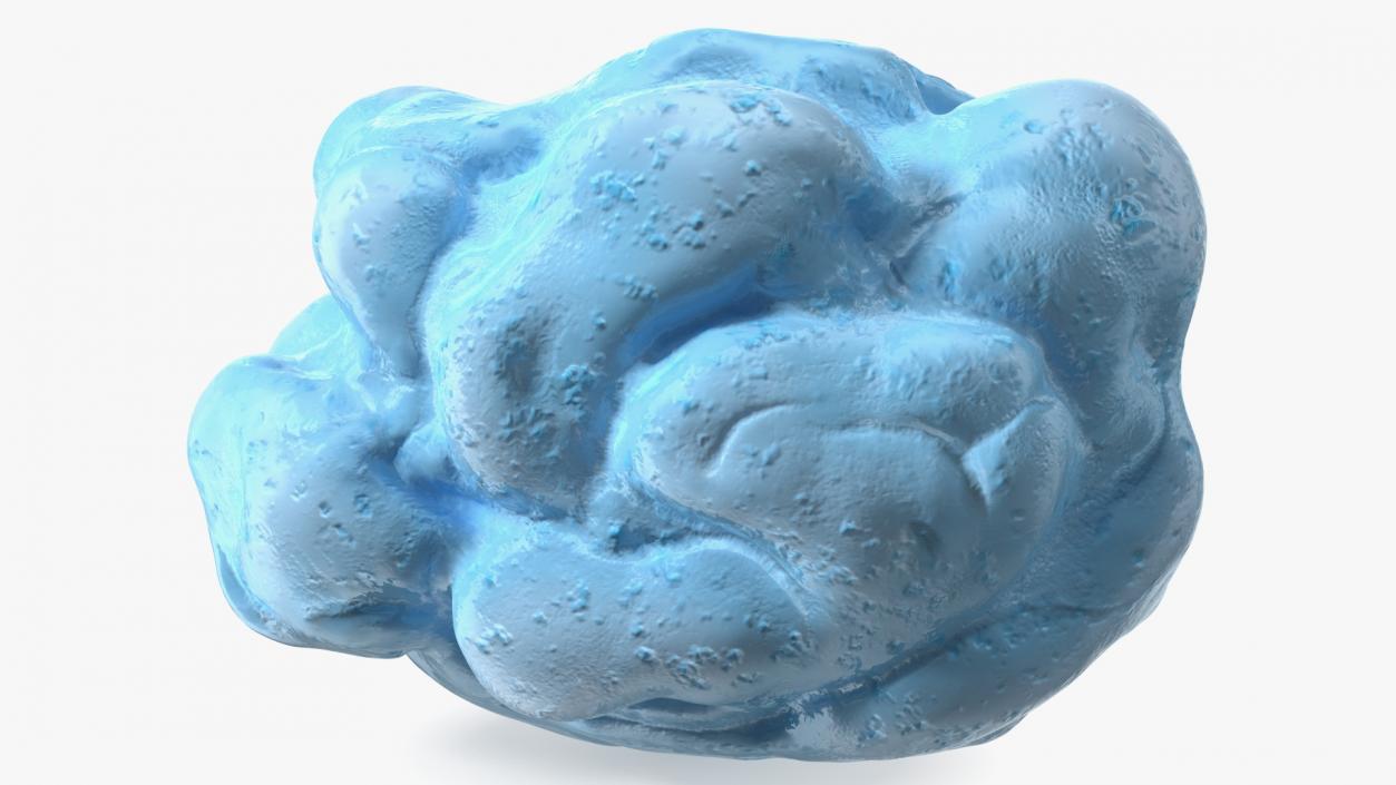 3D model Blue Chewed Gum