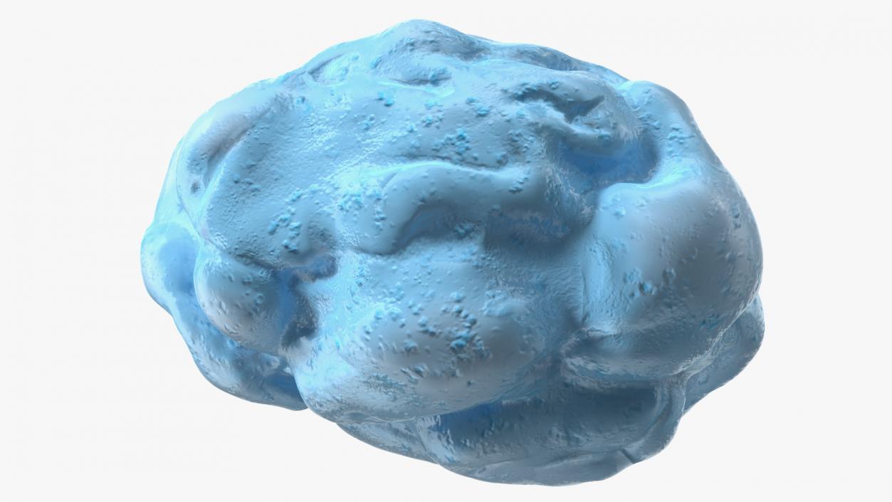 3D model Blue Chewed Gum