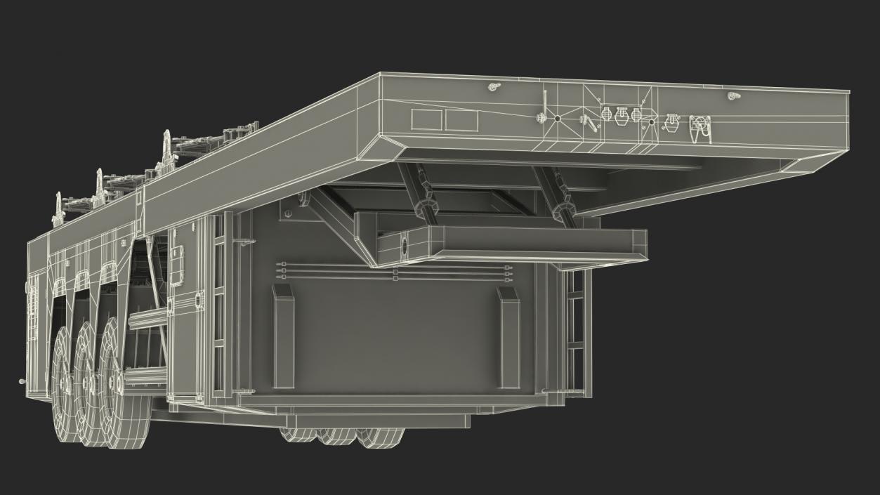 3D model Faymonville Prefamax ILO 3 Innenlader Semi Trailer