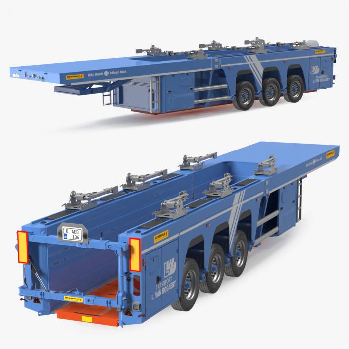 3D model Faymonville Prefamax ILO 3 Innenlader Semi Trailer