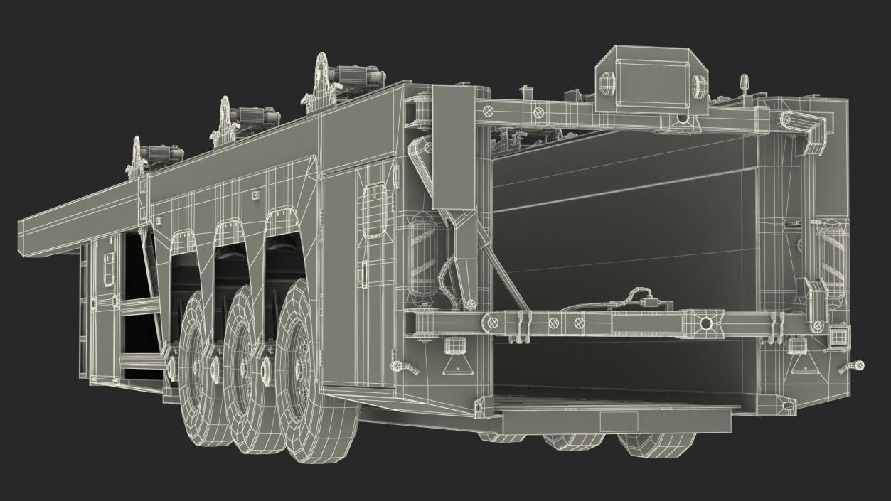 3D model Faymonville Prefamax ILO 3 Innenlader Semi Trailer