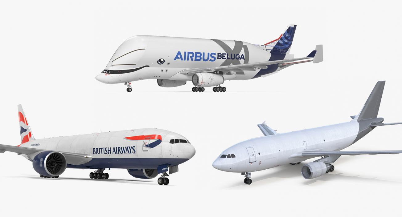 3D Cargo Aircrafts Collection