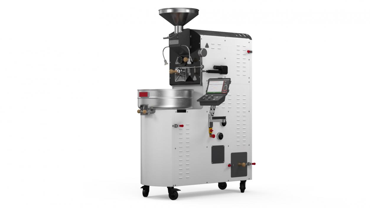 3D Coffee Roaster Machine White model