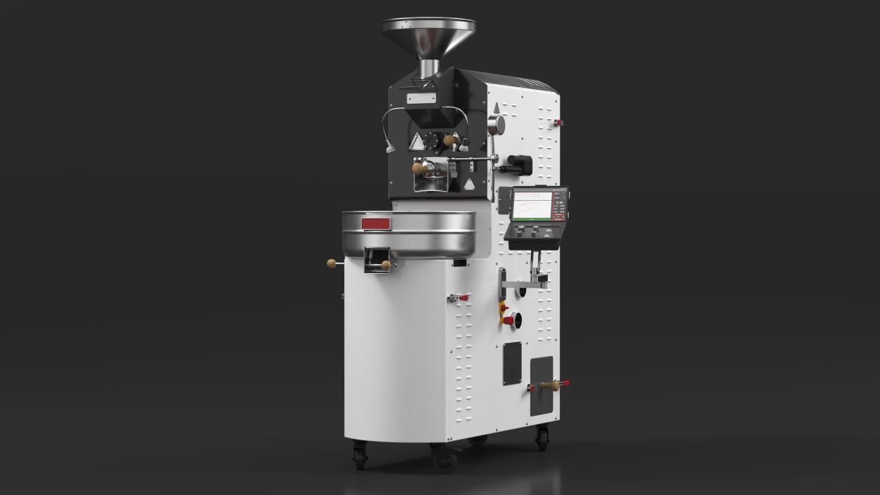 3D Coffee Roaster Machine White model