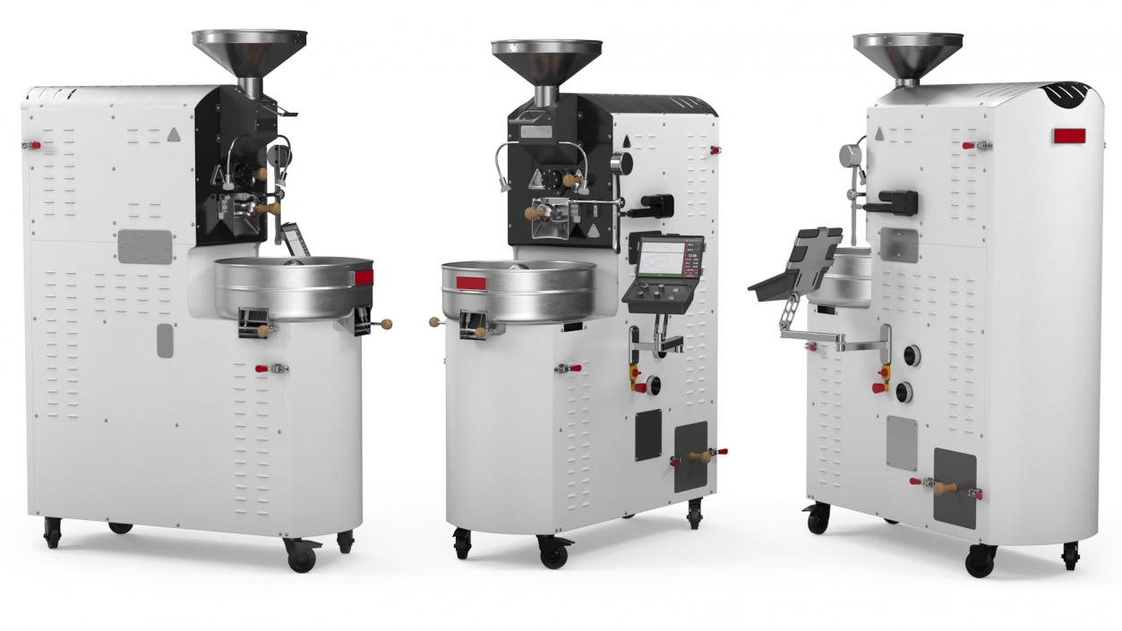 3D Coffee Roaster Machine White model