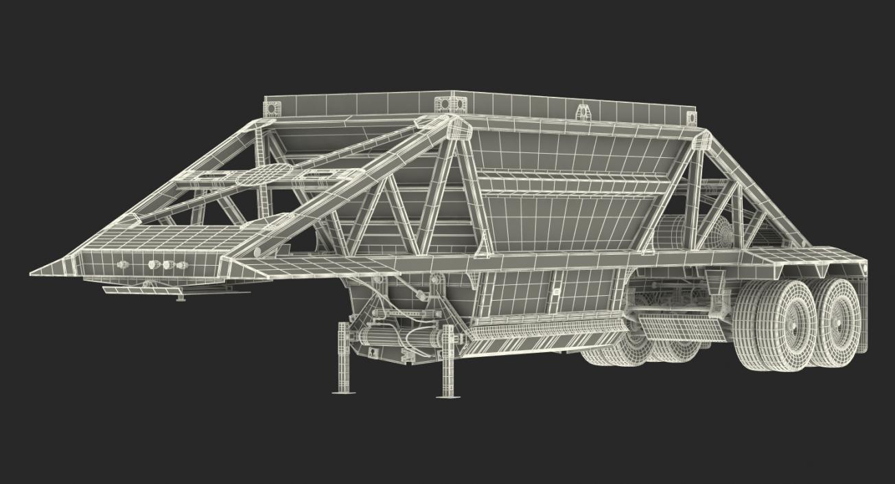 3D Manac Belly Dump Trailer Rigged