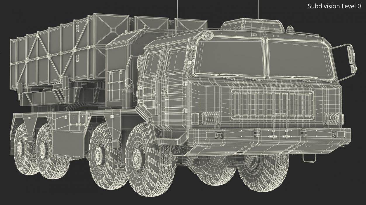 Chinese MLRS WS-2D Sand Camouflage 3D model