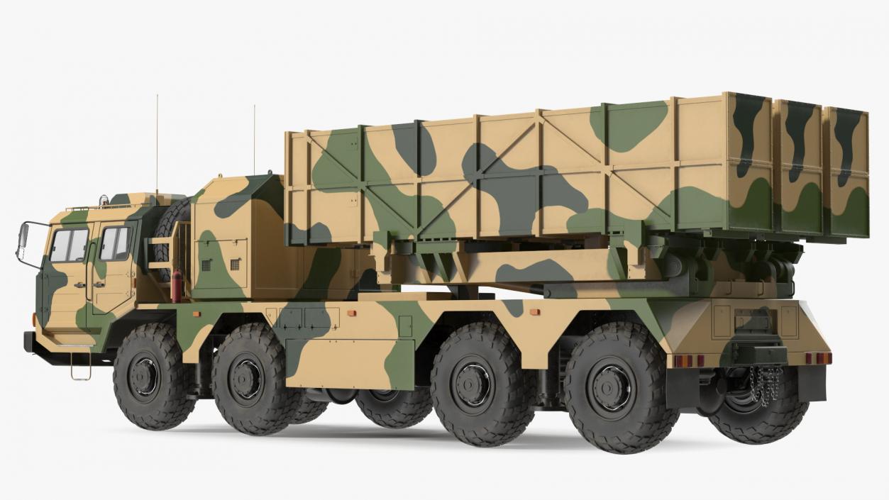 Chinese MLRS WS-2D Sand Camouflage 3D model