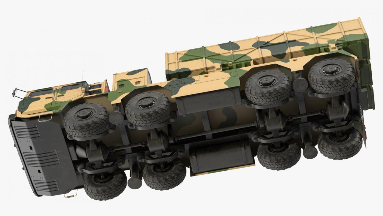 Chinese MLRS WS-2D Sand Camouflage 3D model