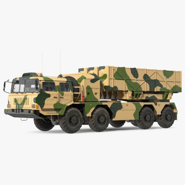 Chinese MLRS WS-2D Sand Camouflage 3D model