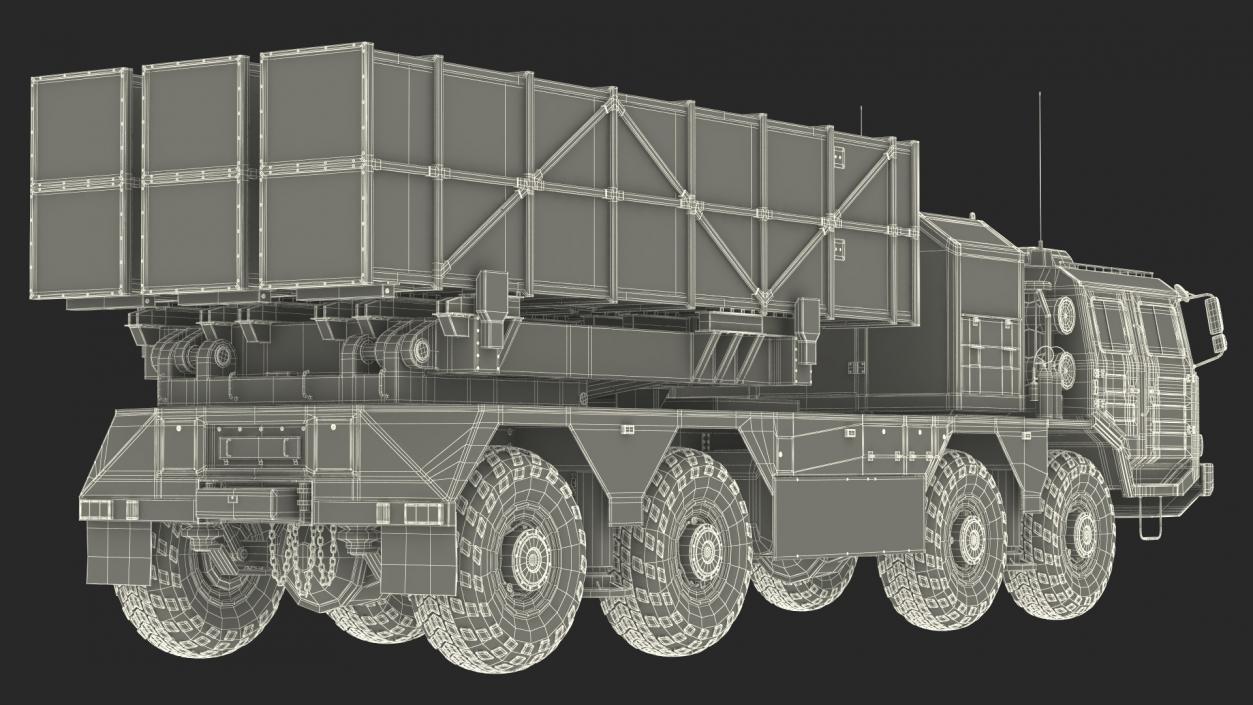 Chinese MLRS WS-2D Sand Camouflage 3D model