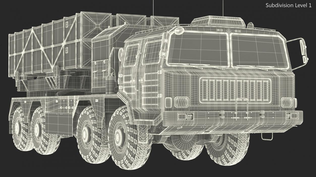 Chinese MLRS WS-2D Sand Camouflage 3D model