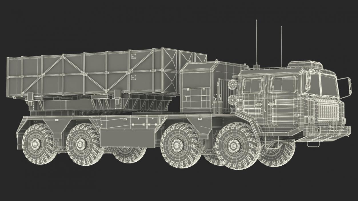 Chinese MLRS WS-2D Sand Camouflage 3D model