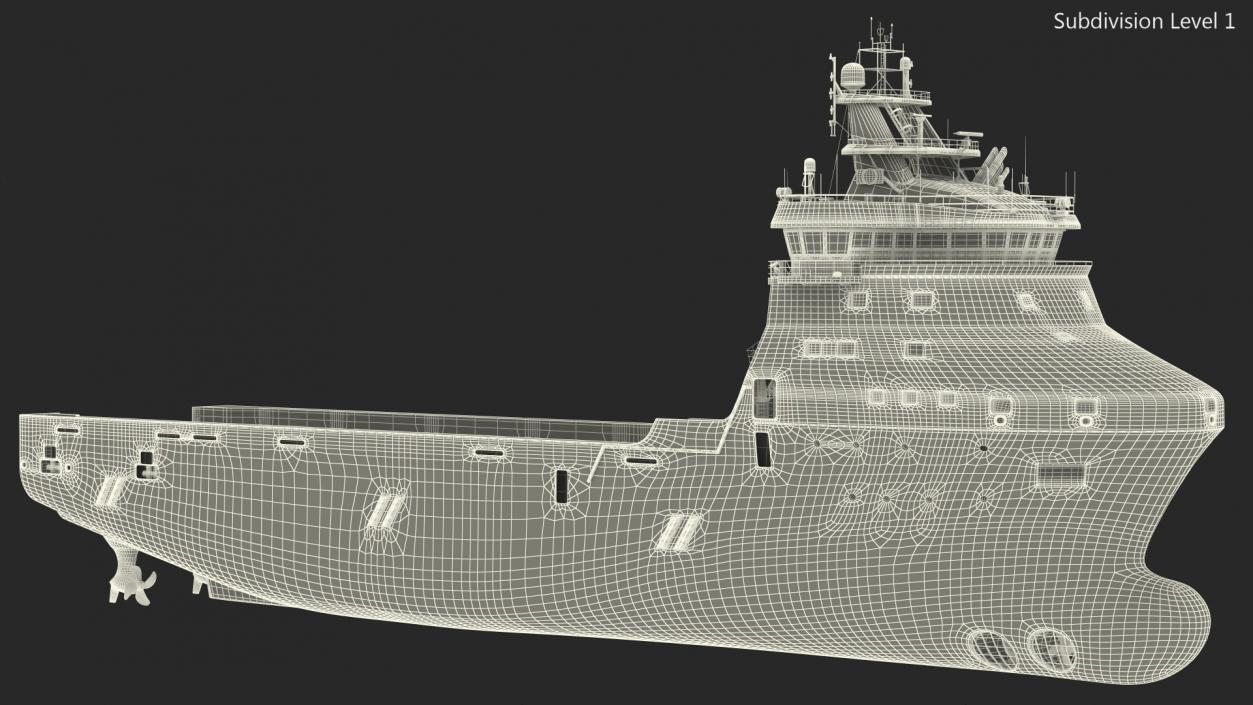 3D model REM EIR Offshore Supply Vessel