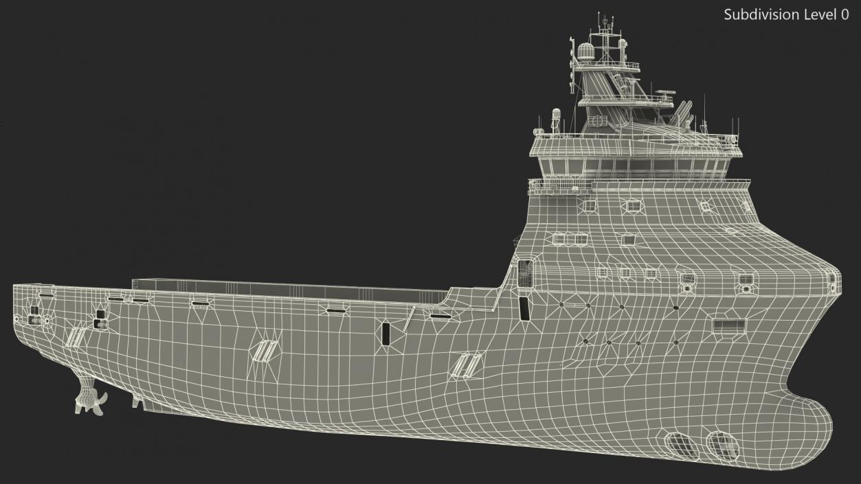 3D model REM EIR Offshore Supply Vessel