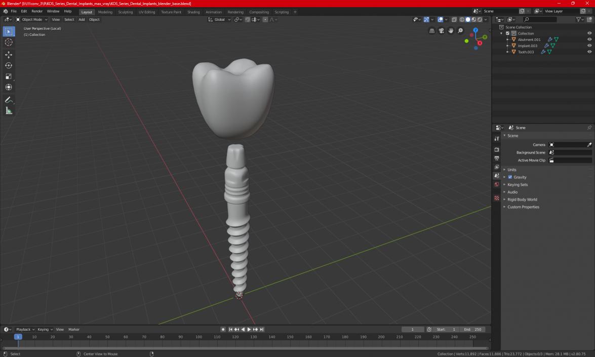 3D KOS Series Dental Implants