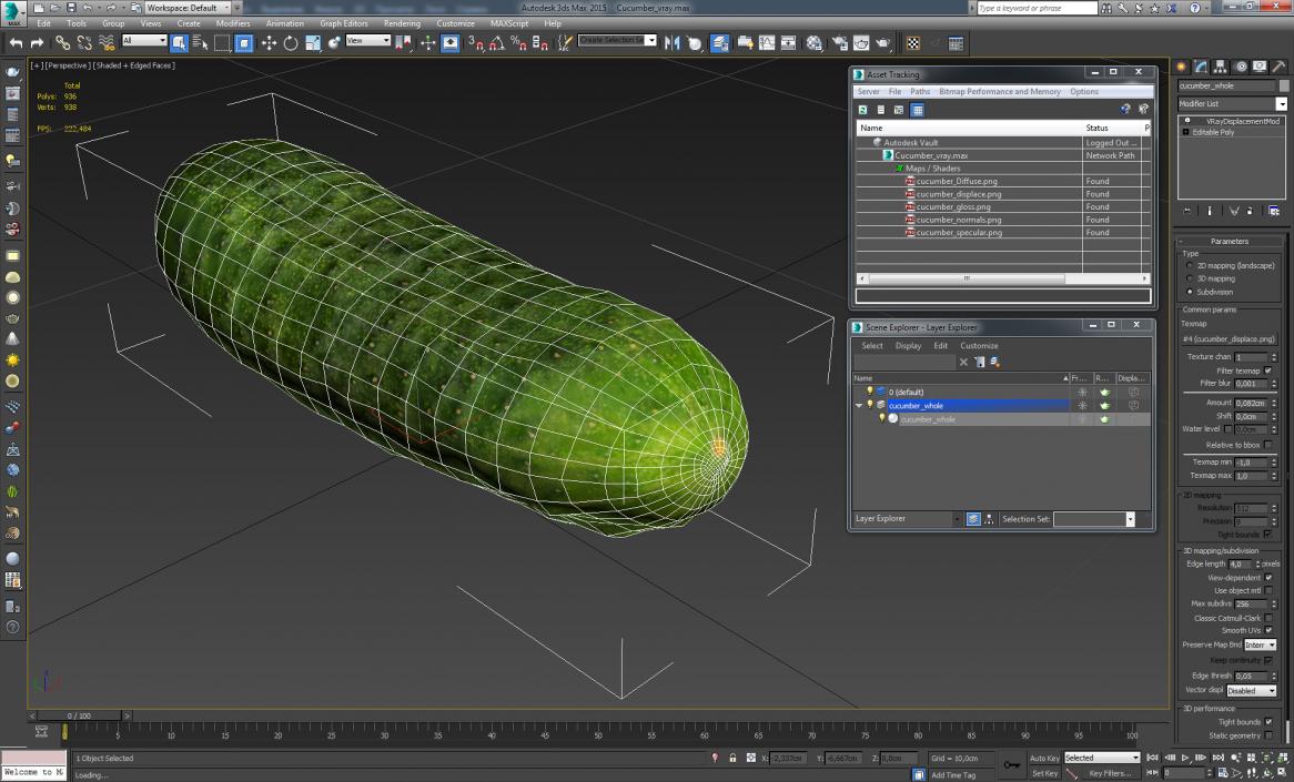 3D model Cucumber