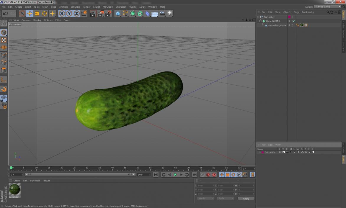 3D model Cucumber