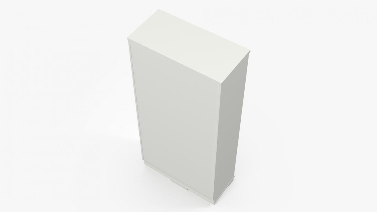 3D White Shoe Cabinet Ikea model