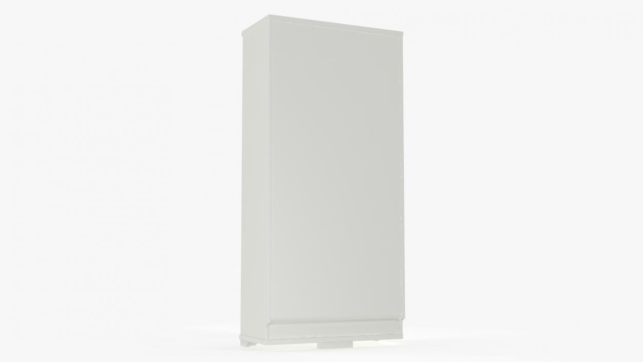 3D White Shoe Cabinet Ikea model