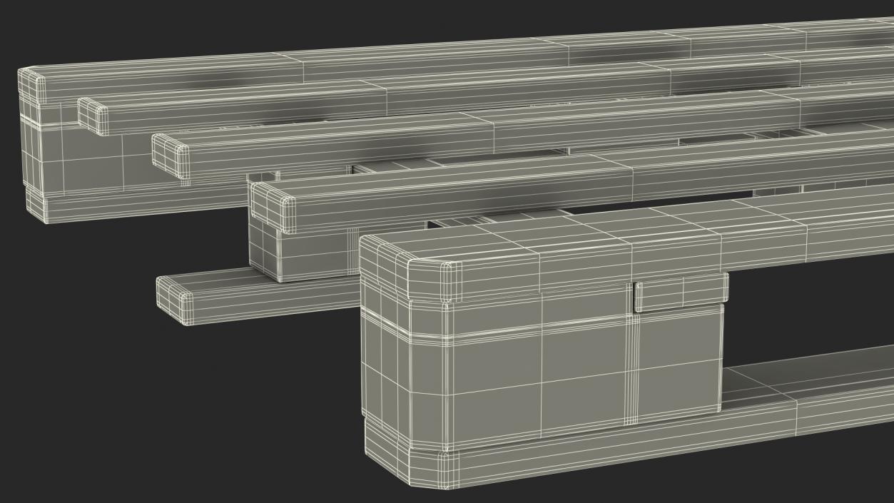 Kruizinga IBC Fluid Container 1000 Litre Wooden Pallet 3D model