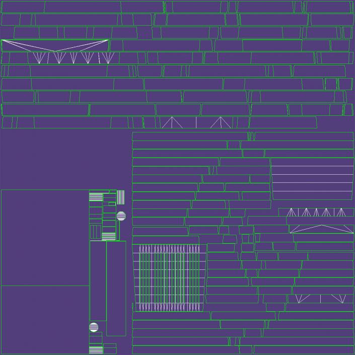 3D Modern Skyscraper Night Glow model