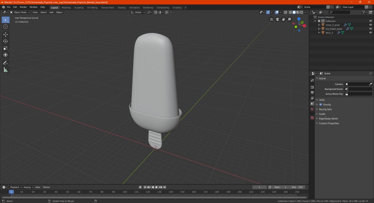 Homemade Popsicle 3D