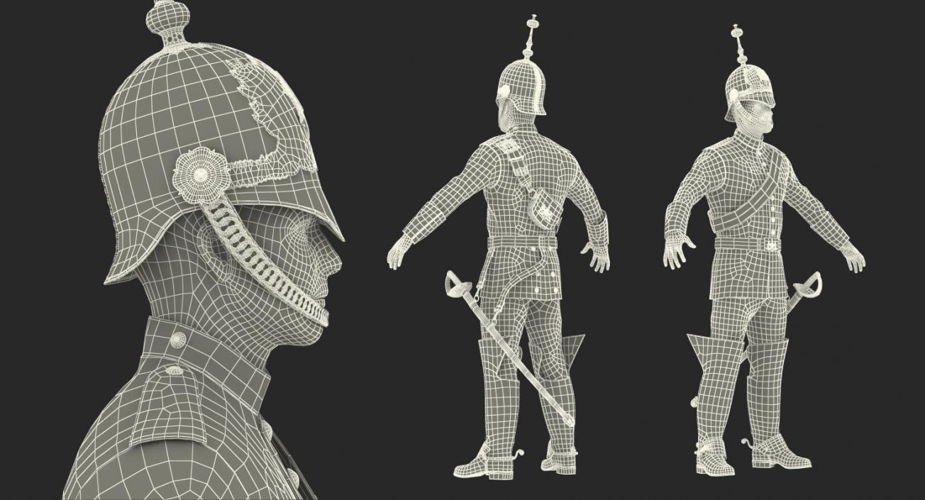 3D British Royal Soldiers Collection model