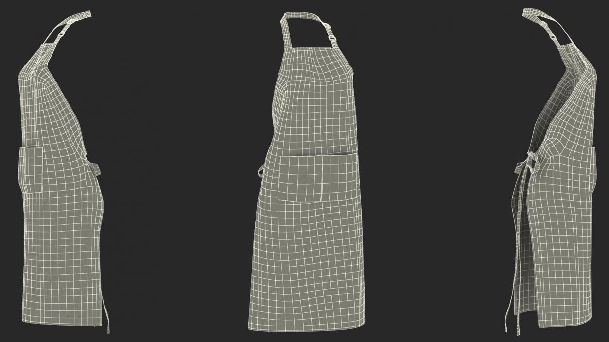 3D Cooking Apron Striped