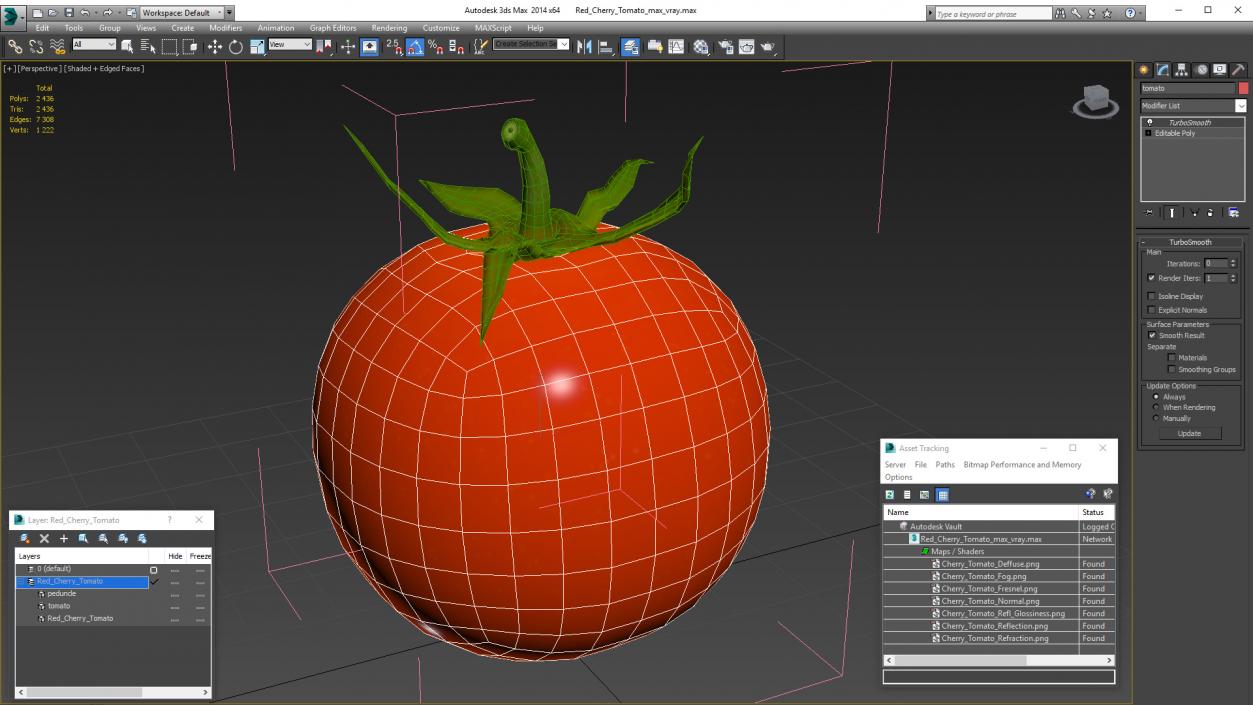 Red Cherry Tomato 3D