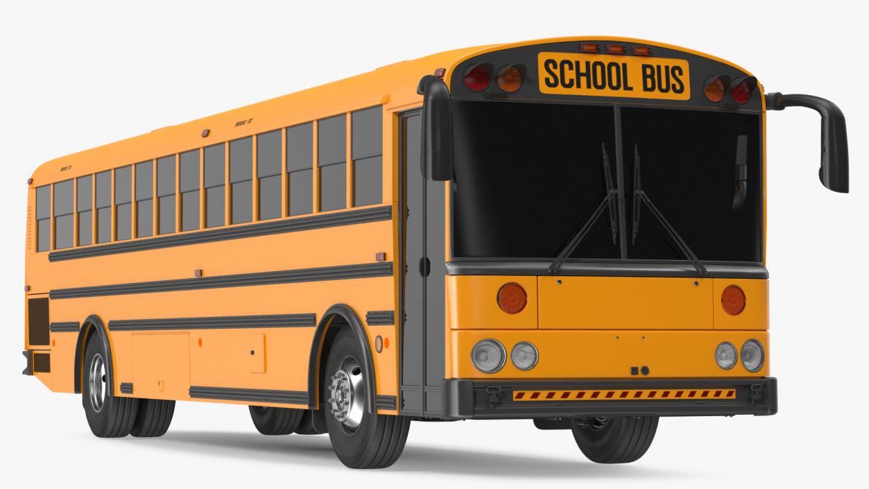 Transit School Bus Exterior Only 3D