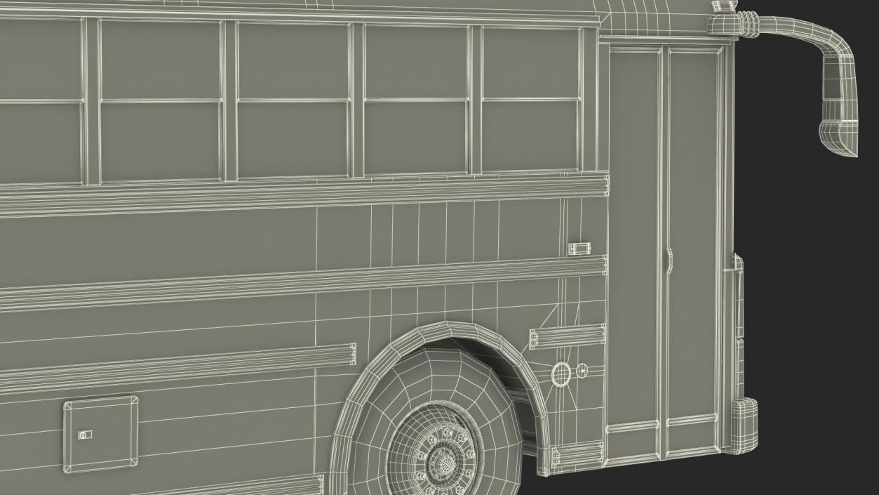 Transit School Bus Exterior Only 3D