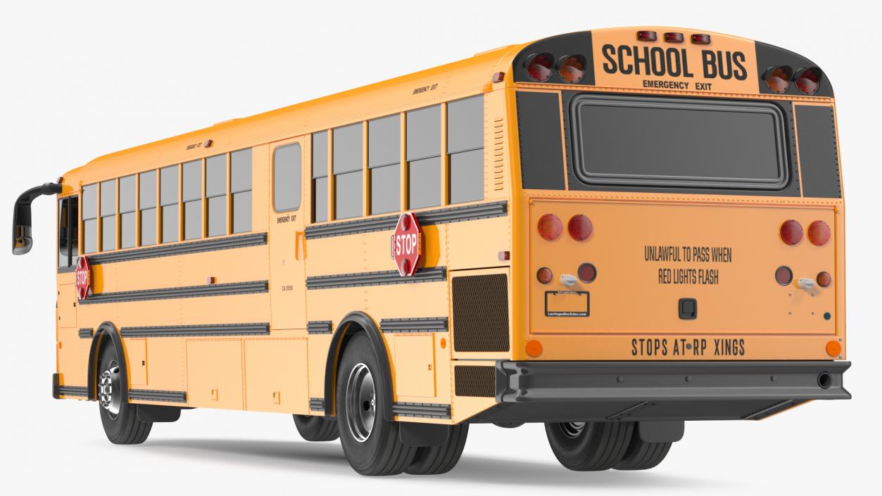 Transit School Bus Exterior Only 3D