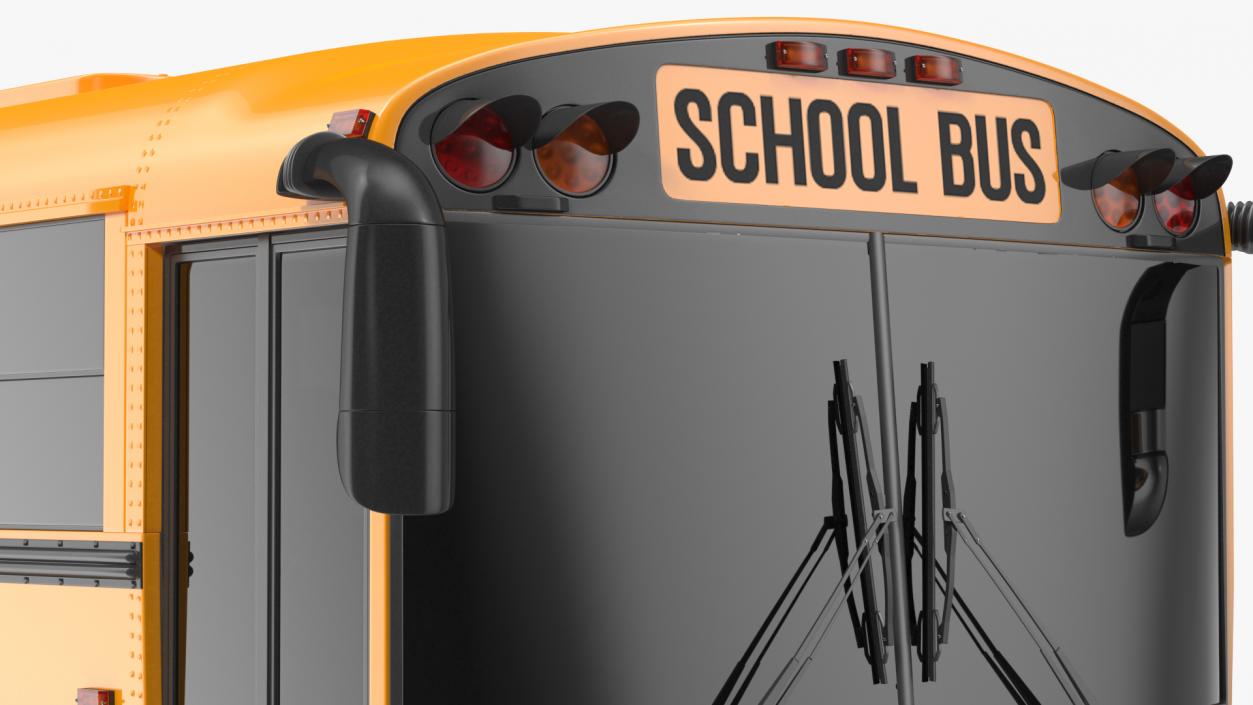 Transit School Bus Exterior Only 3D