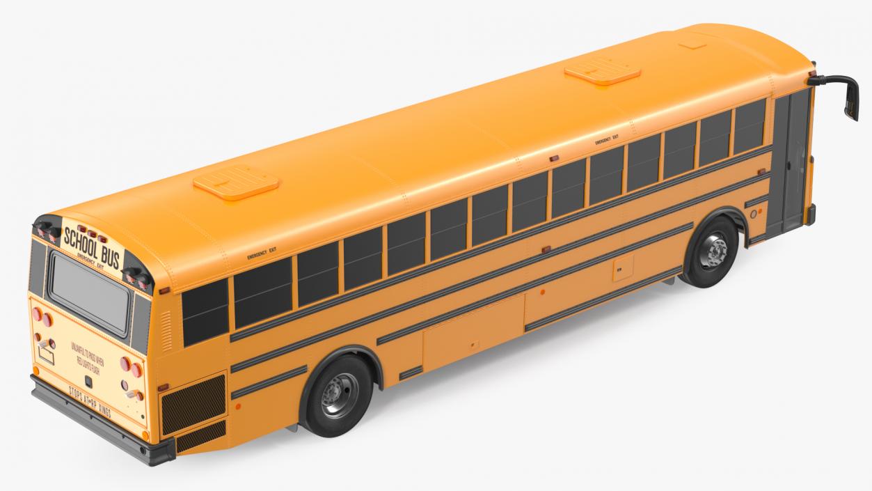 Transit School Bus Exterior Only 3D