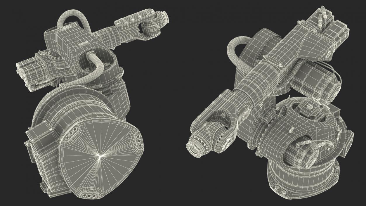 3D model KUKA KR 60-3 Industrial Robot Arm Rigged