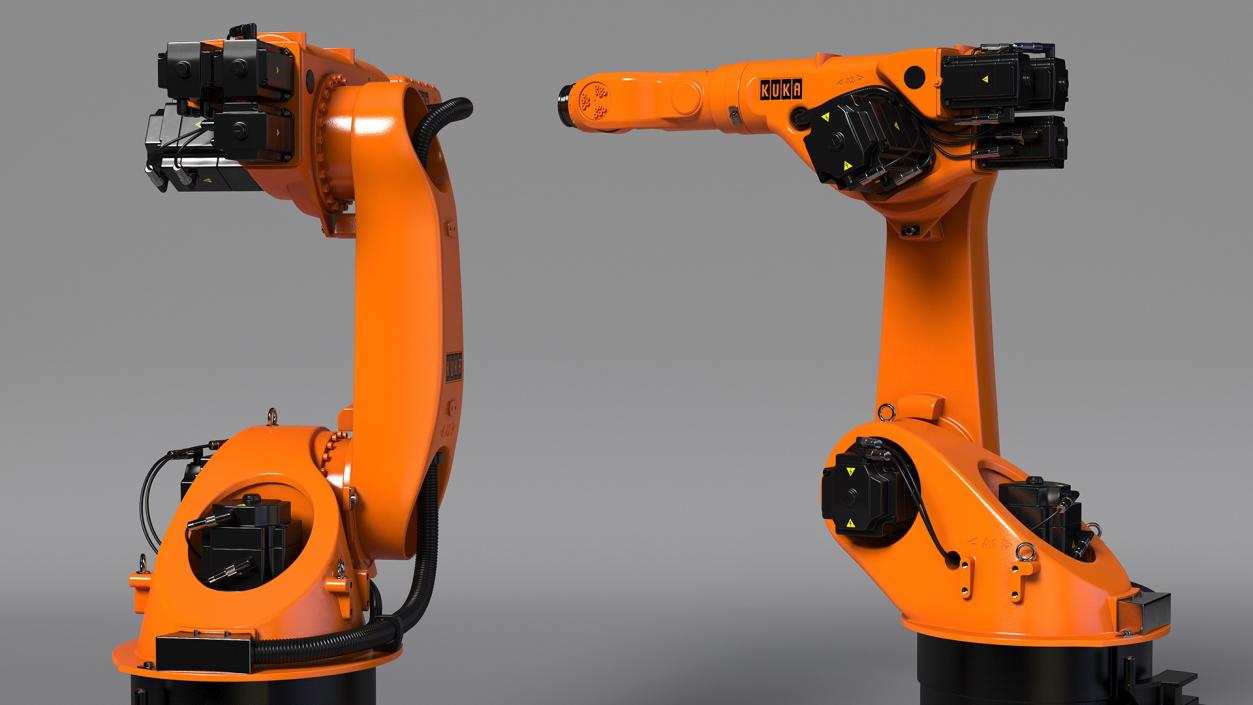 3D model KUKA KR 60-3 Industrial Robot Arm Rigged