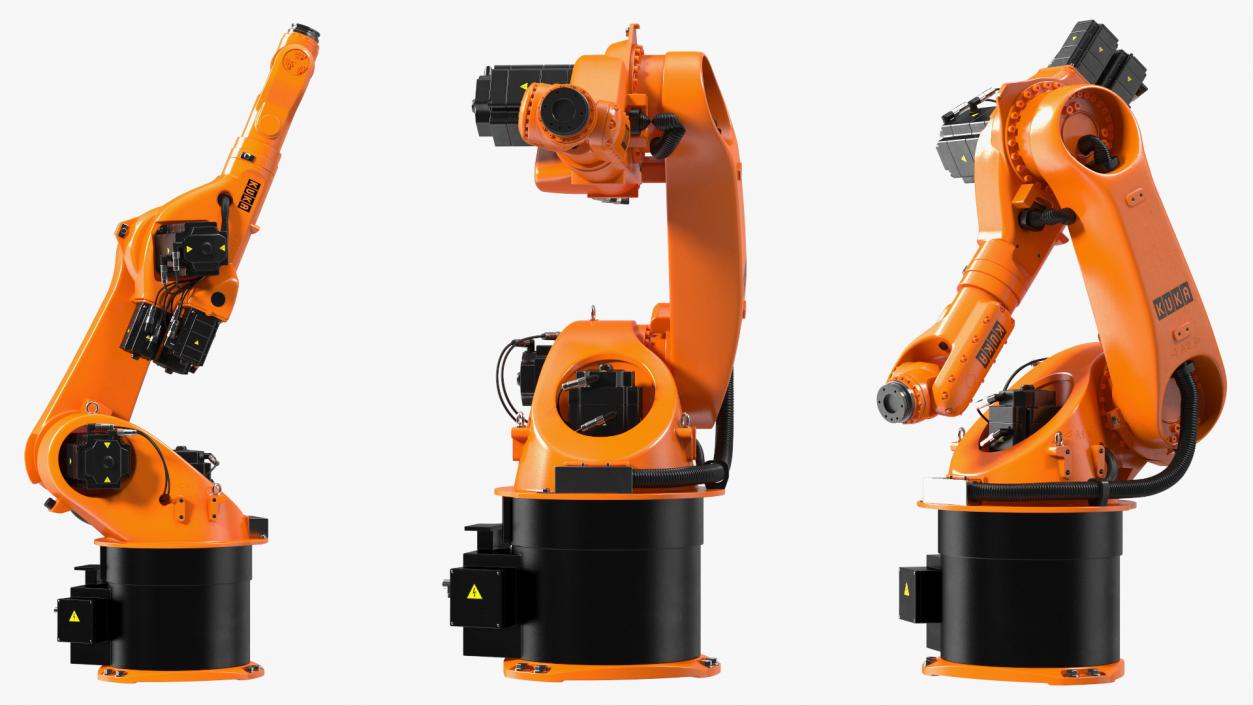 3D model KUKA KR 60-3 Industrial Robot Arm Rigged